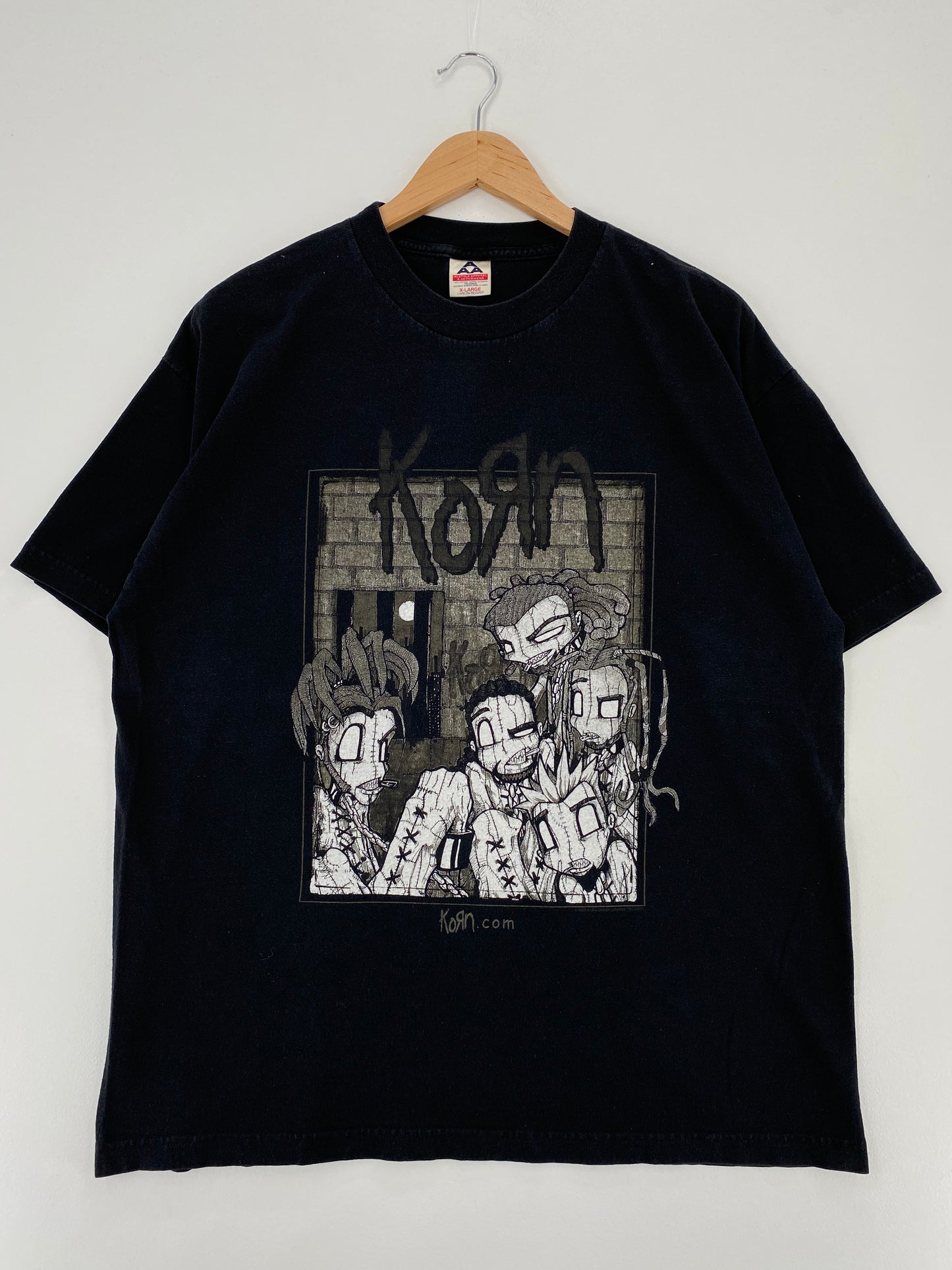 2000 KORN TOUR Size XL Vintage Music T-Shirt / A2222
