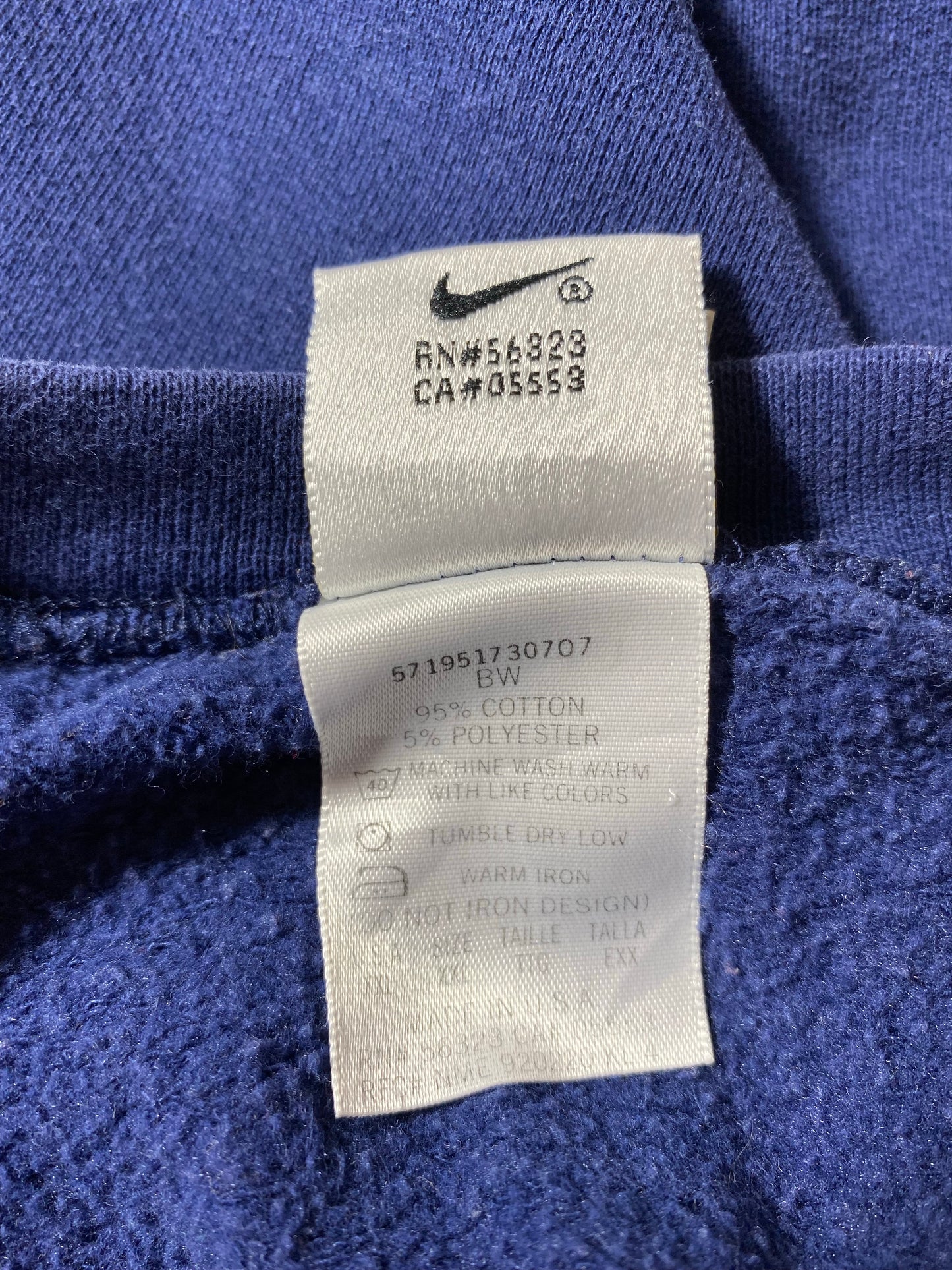 90' NIKE MICHIGAN FOOTBALL  Made in USA Size XXL Vintage College Sweat shirt / K6565