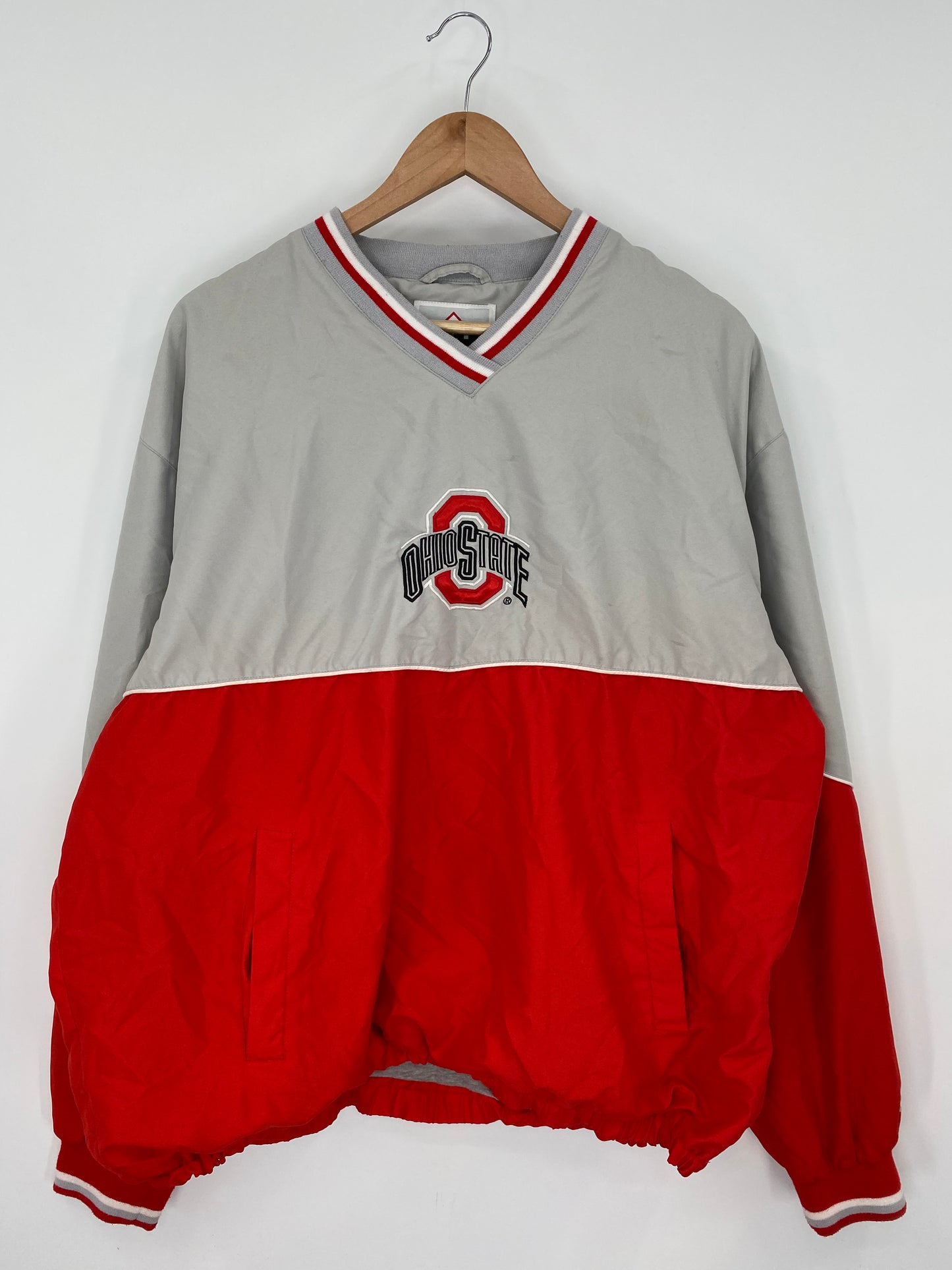 Vintage OHIO STATE BUCKEYES Size XL College Nylon Jacket/ K9700