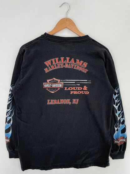2002 HARLEY DAVIDSON Size L Vintage Long sleeve T-Shirt / E4880T