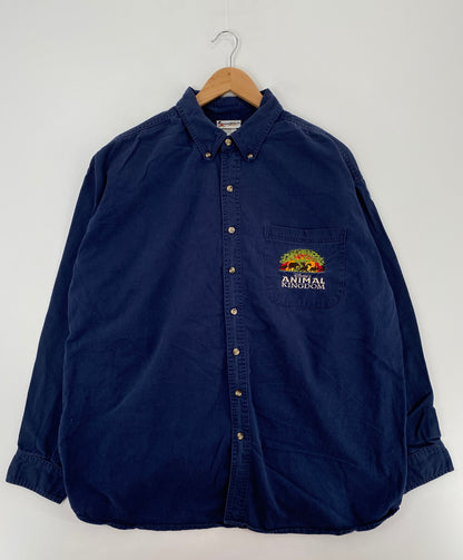 00' DISNEY ANIMAL KINGDOM Size XL Vintage Button Down Shirt / A3946