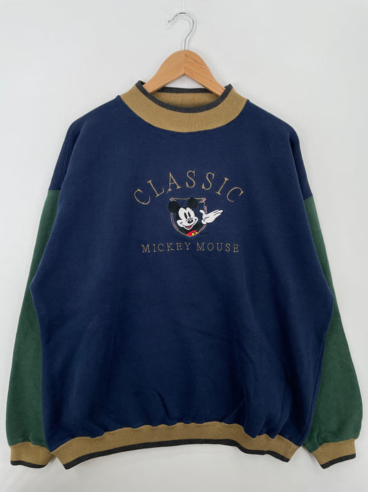 90’s DISNEY MICKEY Size XL Vintage Sweat-shirt / A6828