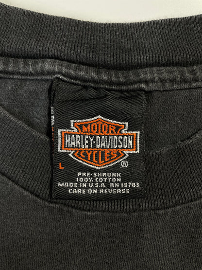 2000 HARLEY DAVIDSON ATLANTA Made in USA Size L Vintage T-Shirt / E88