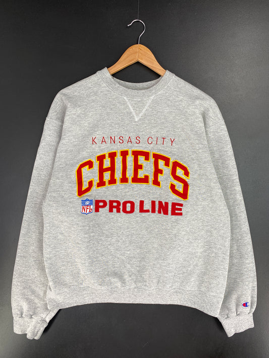 Vintage Champion x KANSAS CITY CHIEFS Size L Vintage NFL Sweat-shirt / A9963