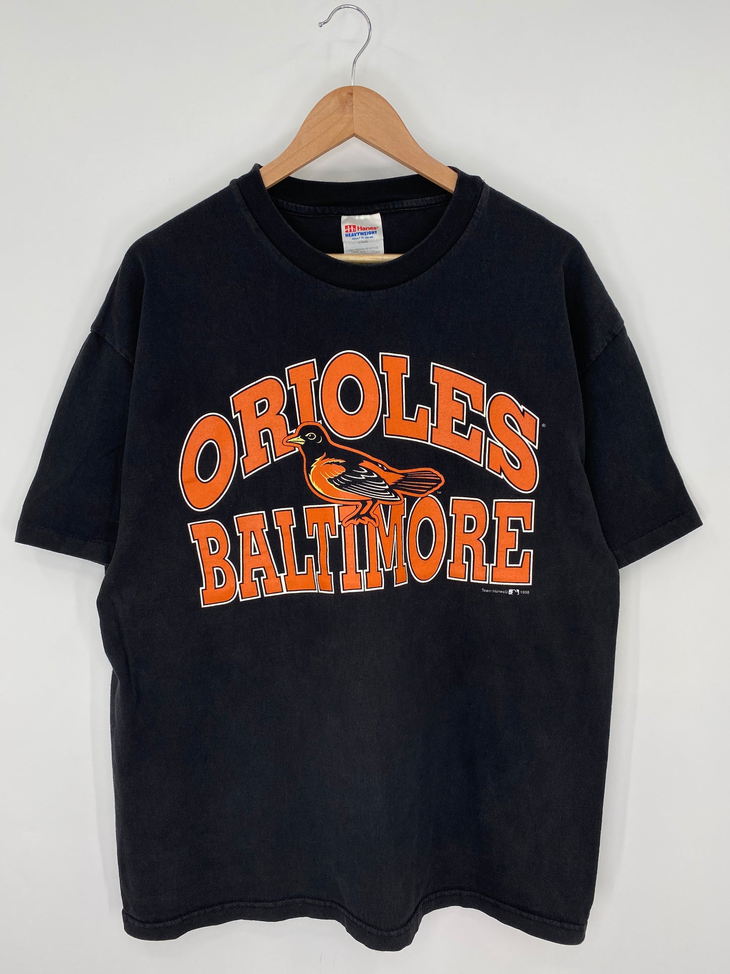 1998 ORIOLES BALTIMORE Size XL Vintage MLB T-shirt / K9795