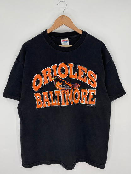 1998 ORIOLES BALTIMORE Size XL Vintage MLB T-shirt / K9795
