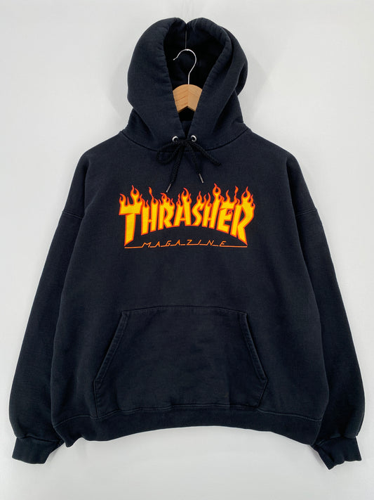 Vintage THRASHER Size L Hoodie Sweat-Shirts / A8130