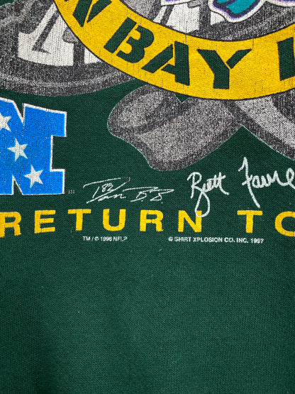 1997 GREEN BAY PACKERS Made in USA Size XL Vintage NFL Sweat - Shirt/ K6303