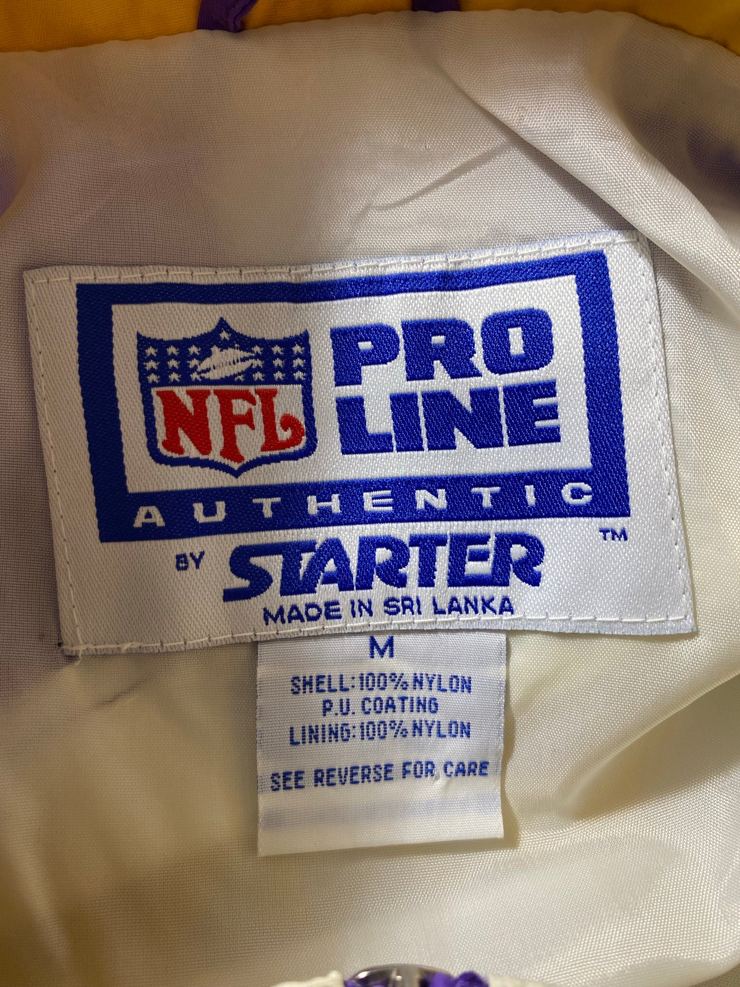 90’s STARTER x VIKINGS Size M Vintage NFL  Nylon Jacket  / K8029