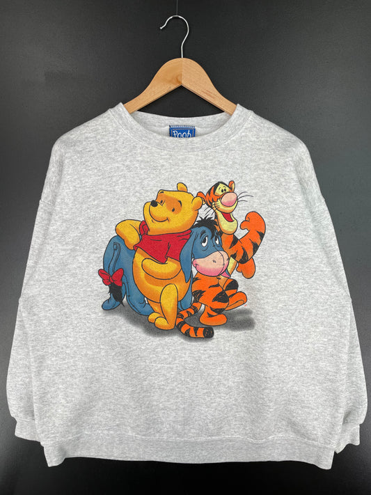 00' DISNEY POOH TIGGER EEYORE Size L-XL Vintage Sweat-Shirt / A1535
