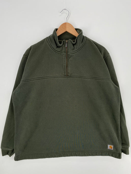 Vintage CARHARTT Size L Half-Zip Sweat-shirts / A947