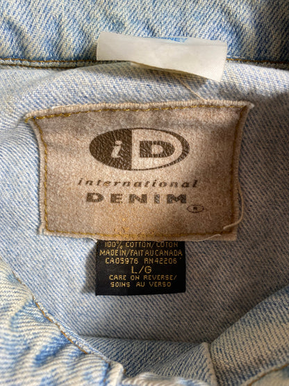 90’s DISNEY CHANNEL Size L Vintage Denim Jacket  / K4329