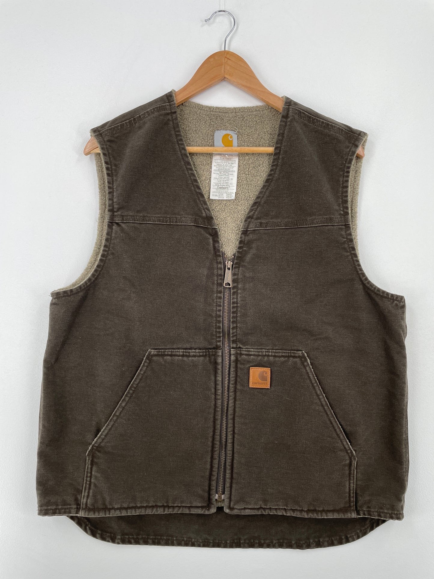 Vintage CARHARTT Size L Duck Vest / A8648