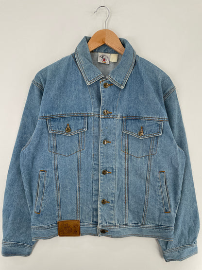 90's DISNEY MICKEY MINNIE Size Approx.M Vintage Denim Jacket / E2766J