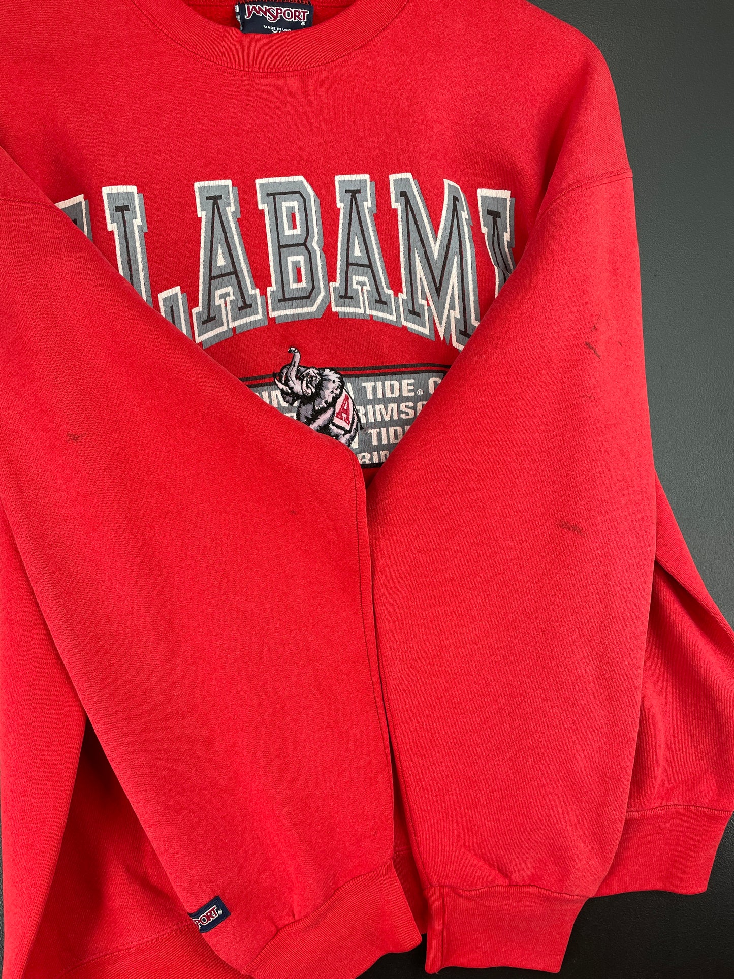 90's ALABAMA CRIMSON TIDE Made in USA Size XL Vintage College Sweat-Shirt / E4209S