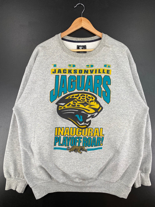 1996 STARTER x JACKSONVILLE JAGUARS Made in USA Size XL Vintage NFL Sweat-shirt / A2362
