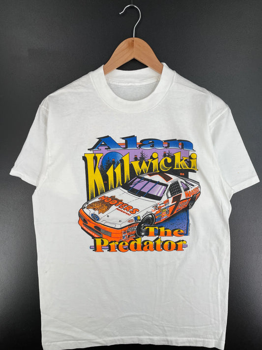 .1992 ALAN KULWICKI x HOOTERS Size No Tag(Approx.M) Vintage Racing T-Shirt / E2361T