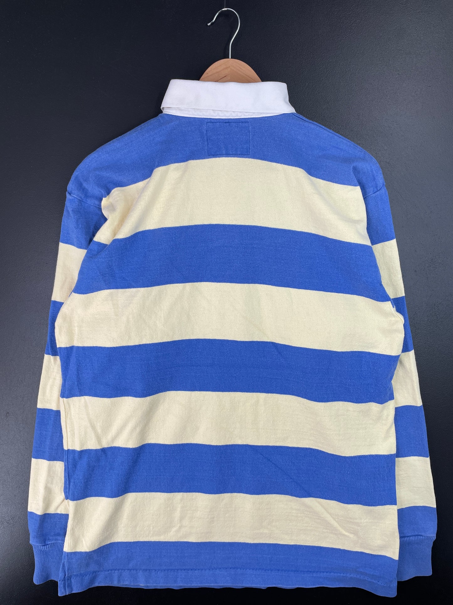 90's LANDS' END Made in USA Size L Vintage Rugby-Shirt / A7265