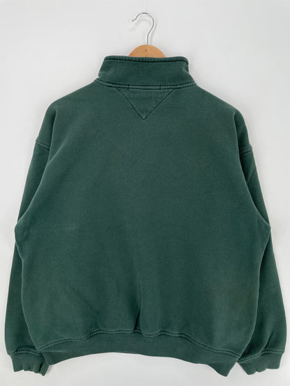 Vintage TOMMY HILFIGER Size L Half Zip Sweat-shirt / A909