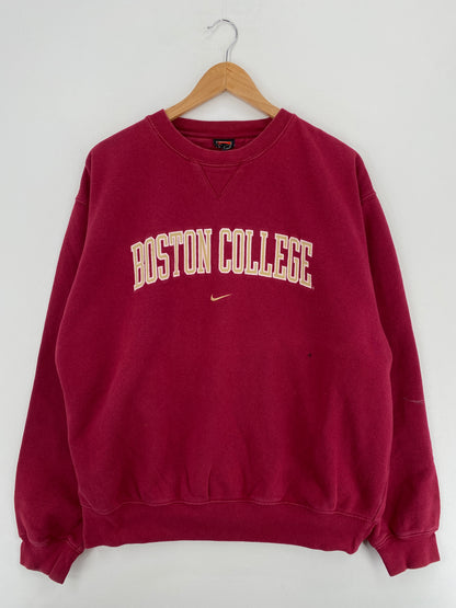 00' NIKE BOSTON COLLEGE Approx. Size XL Vintage College Sweat-Shirts / A5355