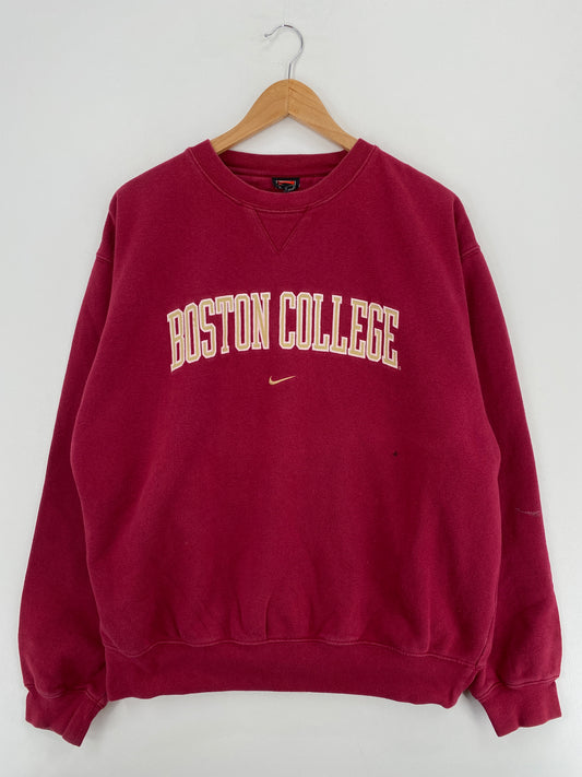00' NIKE BOSTON COLLEGE Approx. Size XL Vintage College Sweat-Shirts / A5355