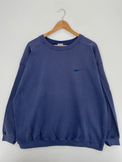 90's NIKE MINI SWOOSH Made in USA Size XL Vintage Sweat-Shirts / A5752