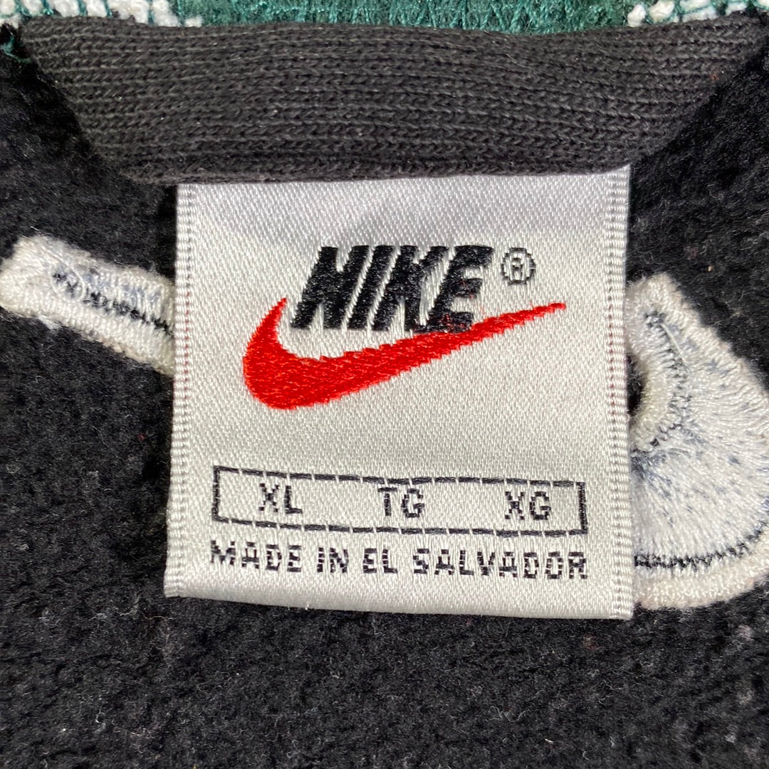 90’s NIKE Size XL Vintage Half Zip Sweat-Shirt / E1049