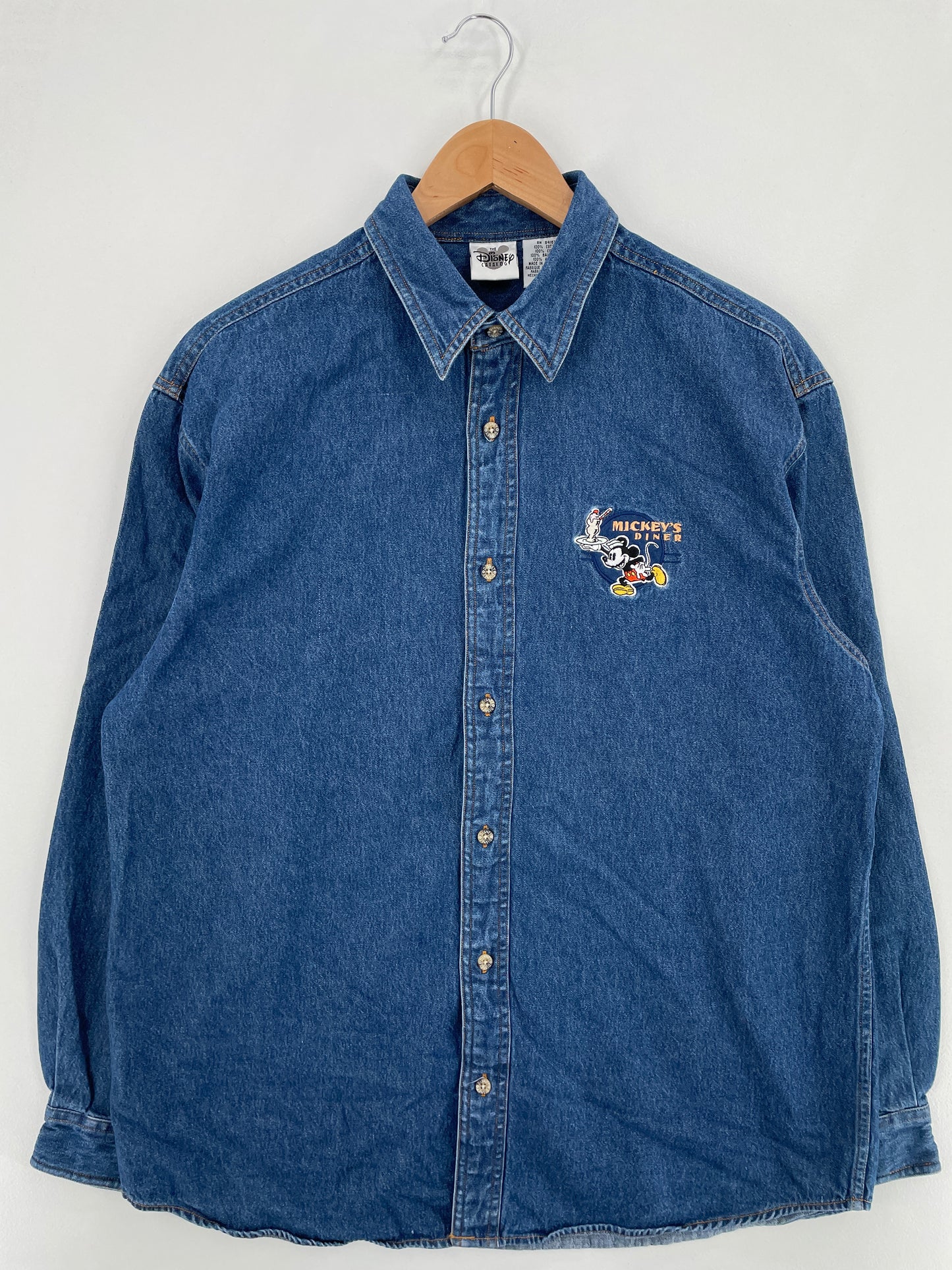 00' DISNEY MICKEY Size M Vintage Button down Shirt / G4013B