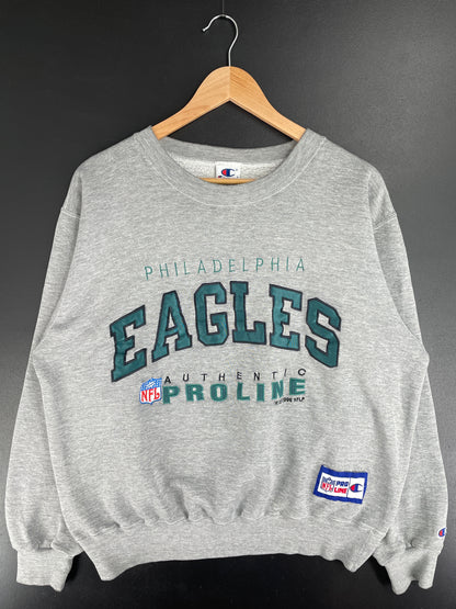 1996 CHAMPION x PHILADELPHIA EAGLES Size L Vintage NFL Sweat-shirt / E3243S
