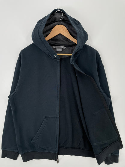 00' NIKE MINI SWOOSH Size L Vintage Hoodie Zip-up Sweat-shirt / A315