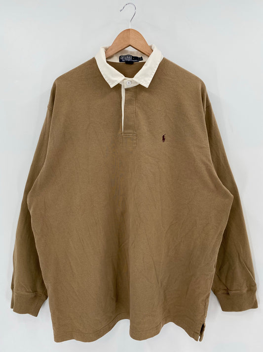 Vintage POLO RALPH LAUREN Size XL Rugby-Shirt / k6948