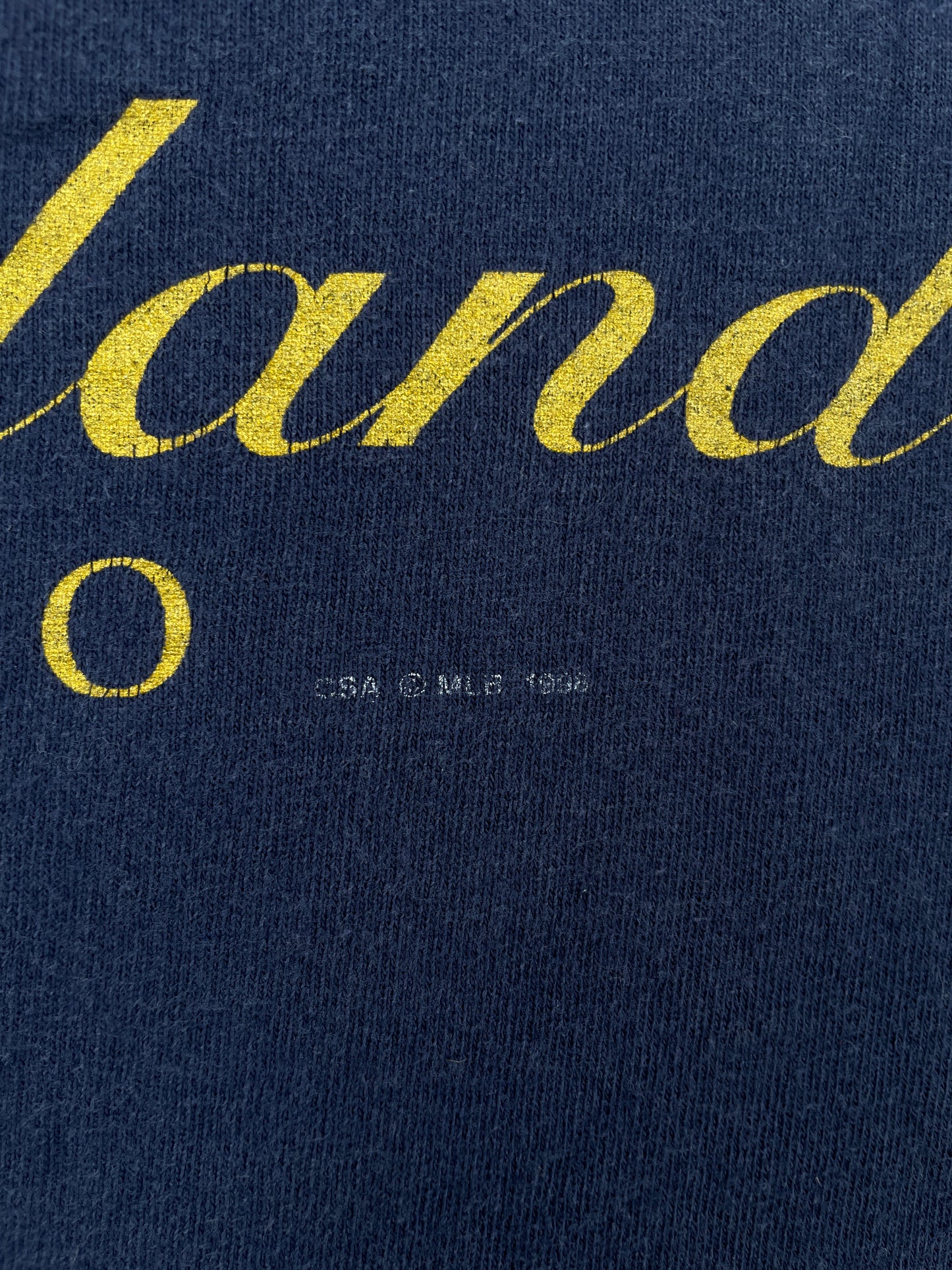 1998 CLEVELAND INDIANS Made in USA Size XL Vintage MLB T-Shirt / A8849