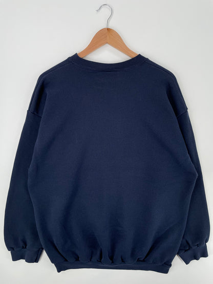 90's ILLINOIS ILLINI Made in USA Size XXL Vintage College Sweat-shirt / A488