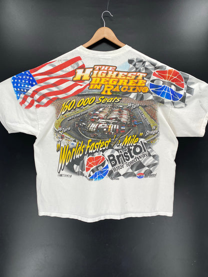 Vintage NASCAR BRISTOL MOTOR SPEEDWAY Size XXL Racing T-Shirt / K4785