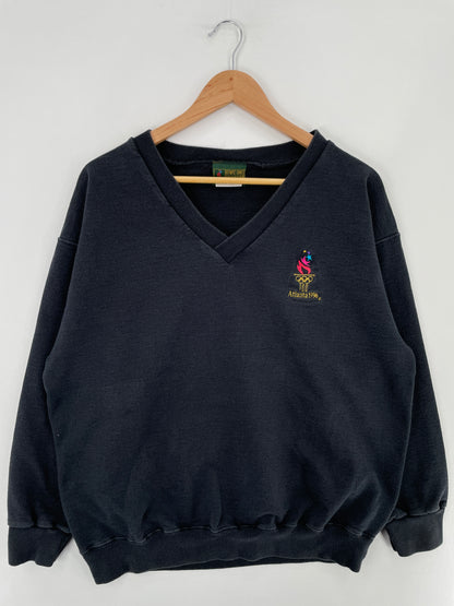 1996 ATLANTA OLYMPIC Made in USA Size L Vintage Sweat-Shirt / E4837S