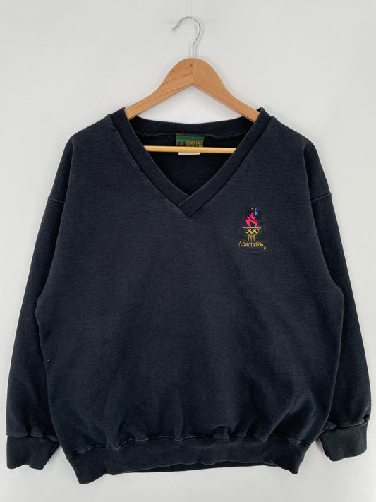 1996 ATLANTA OLYMPIC Made in USA Size L Vintage Sweat-Shirt / E4837S