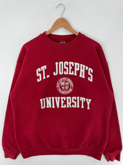 90's ST. JOSEPH'S UNIVERSITY Made in USA Size XXL Vintage College Sweat-shirt / E190