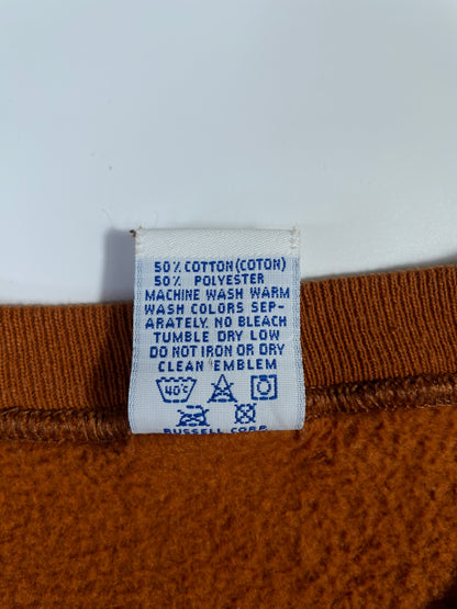 90's RUSSELL x TEXAS UNIVERSITY Made in USA Size XL Vintage College Sweat-Shirt / A6497