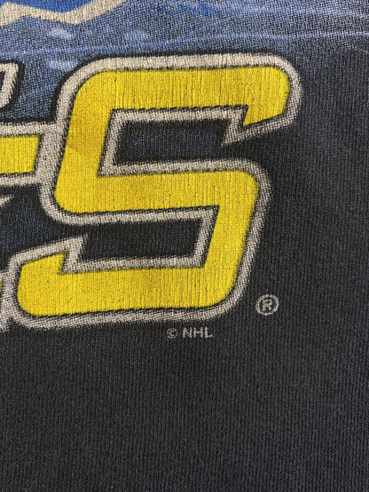 Vintage NEW YORK BUFFALO SABRES x Liquid Blue Size XL Vintage NHL T-shirt / K4920