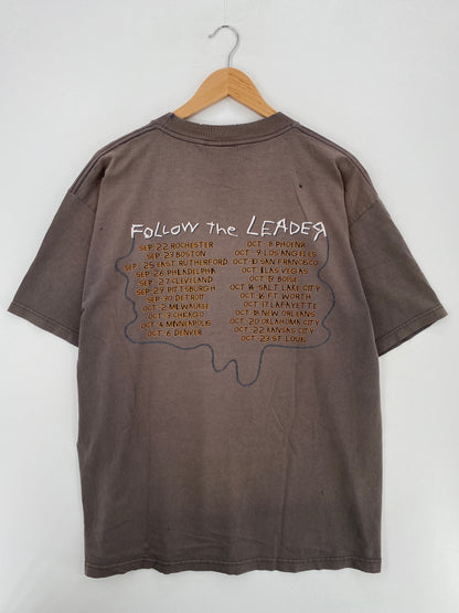 90's KORN FOLLOW THE LEADER Size XL Vintage Music T-Shirt / A4902