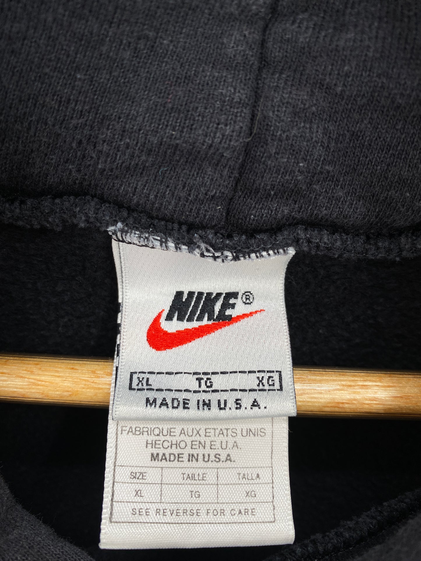 90's NIKE MINI SWOOSH Made in USA Size XL Vintage Hoodie Sweat-Shirts / A5746