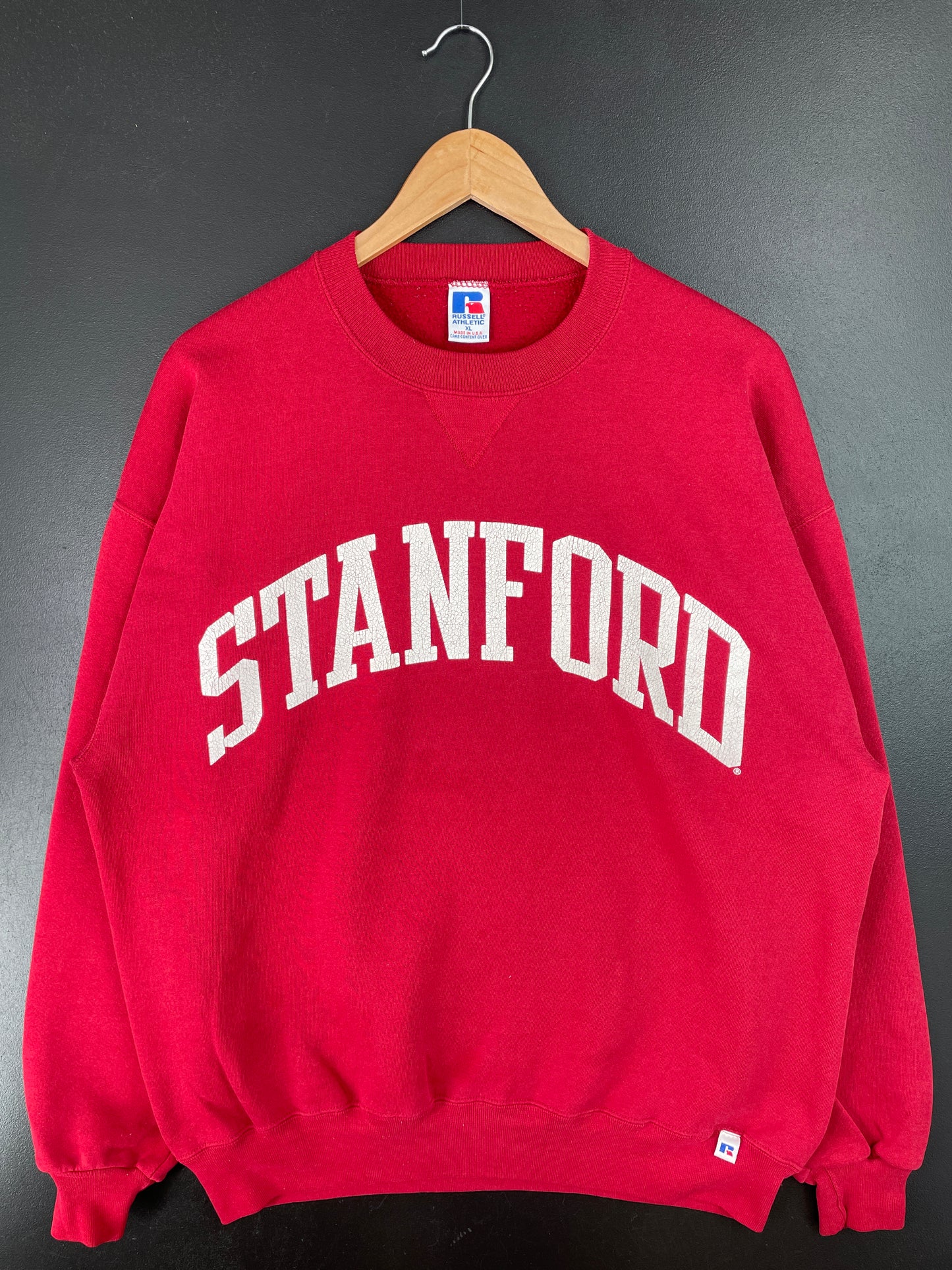 90's RUSSELL x STANFORD Made in USA Size XL College Sweat-Shirt / A7976