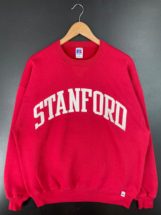 90's RUSSELL x STANFORD Made in USA Size XL College Sweat-Shirt / A7976