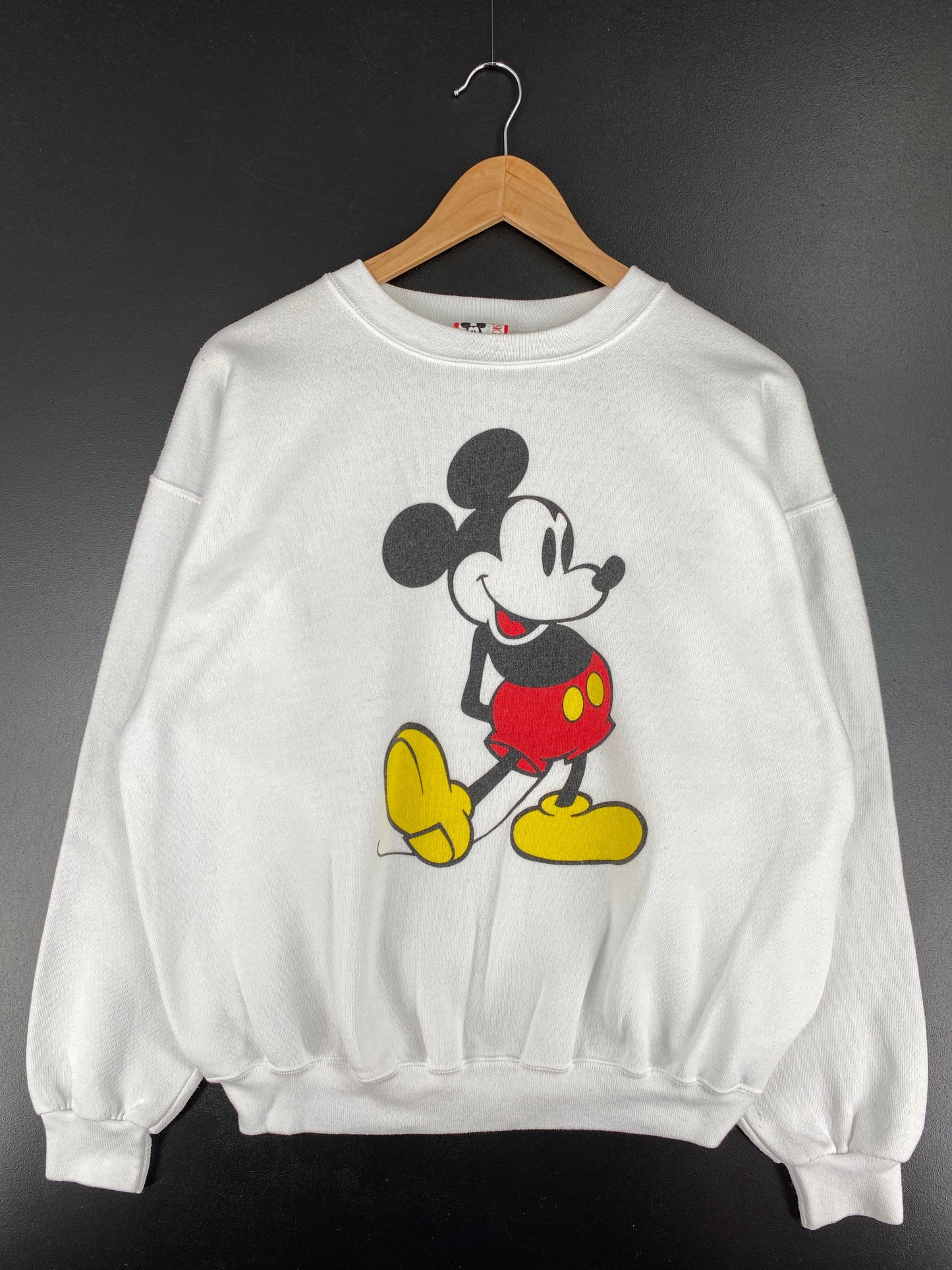 90's DISNEY MICKEY Made in USA Size L Vintage Sweat-shirt / E3214S