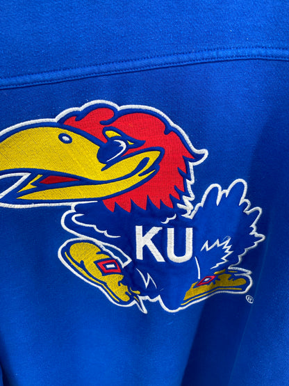 90's KANSAS JAYHAWKS Size XL Vintage College Sweat-Shirts/ K9422