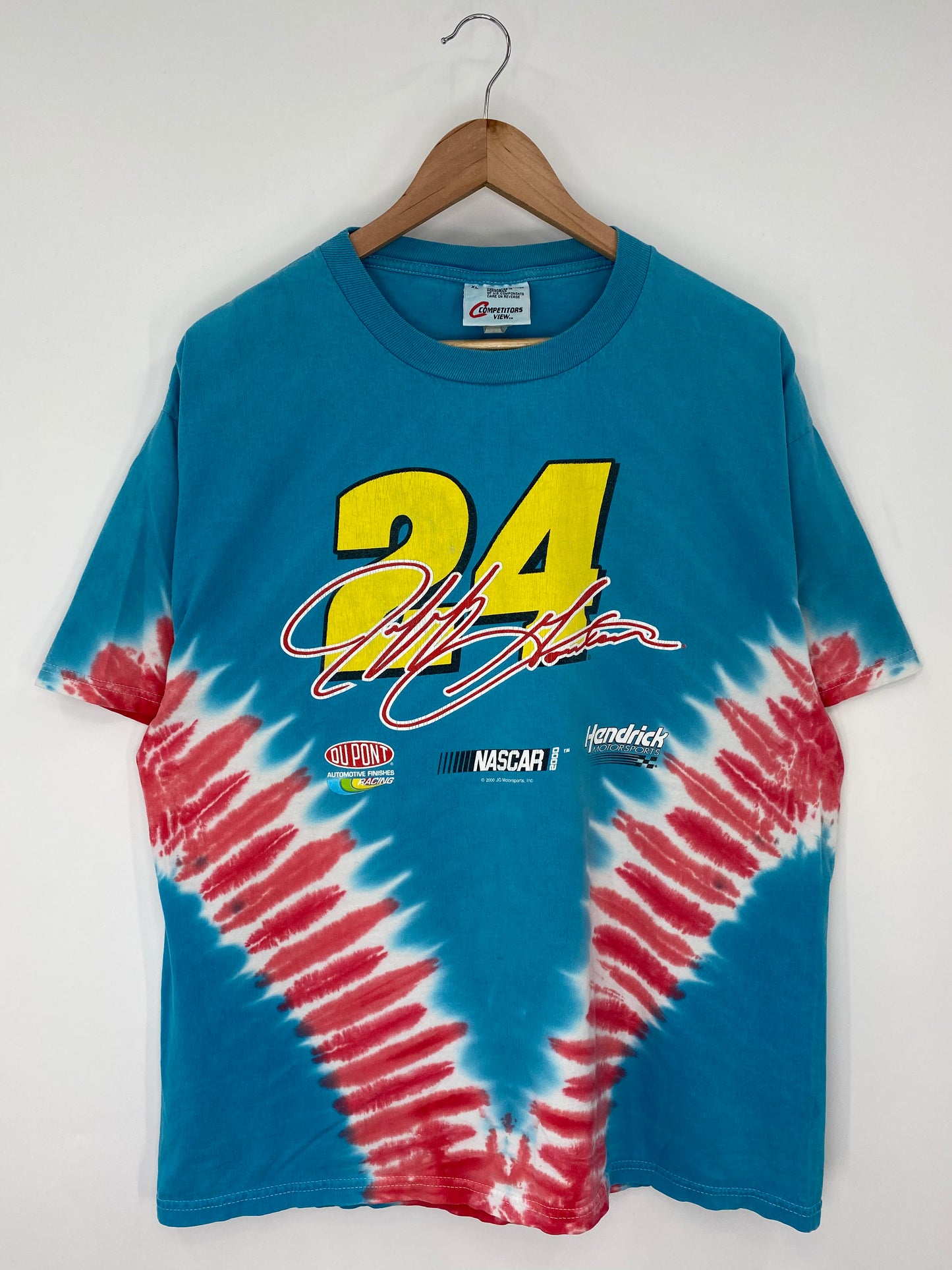 2000 NASCAR JEFF GORDON Size XL Vintage Racing T-Shirts / K9811