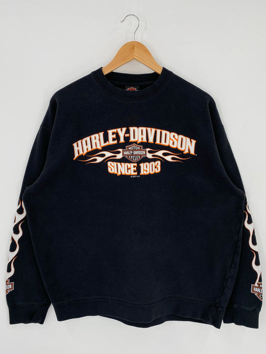 2007' HARLEY DAVIDSON Size L Vintage Sweat-shirt   / K5264