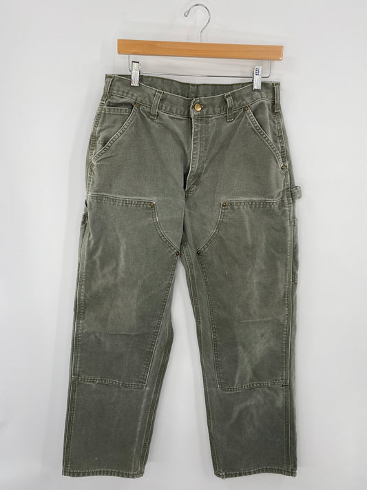 Vintage CARHARTT Size W32xL28 Vintage Double Knee Duck Pants / A3605