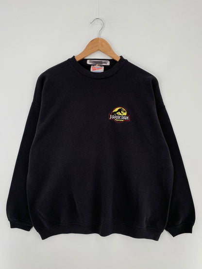 90's JURASSIC PARK Made in USA Size XL Vintage Sweat-shirt / E339