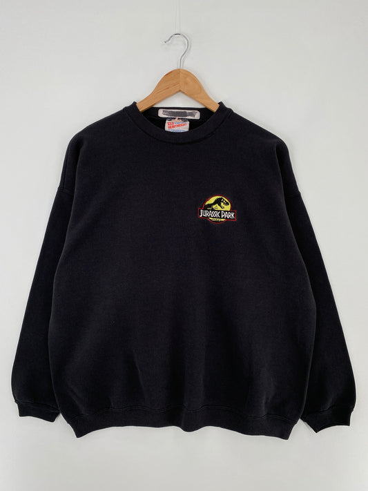 90's JURASSIC PARK Made in USA Size XL Vintage Sweat-shirt / E339